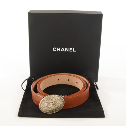 Chanel Calfskin CC Belt 90 36 Brown 4 of 9