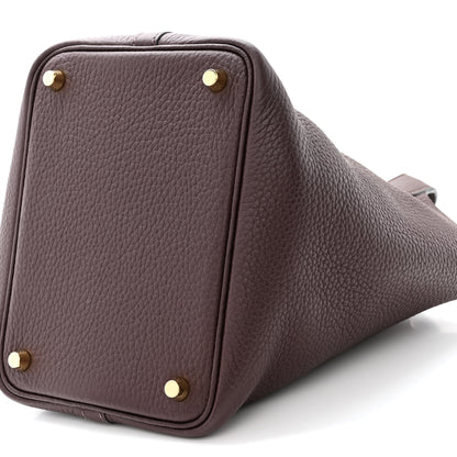 Hermes Taurillon Clemence Picotin Lock 18 PM Rouge Sellier 10 of 10