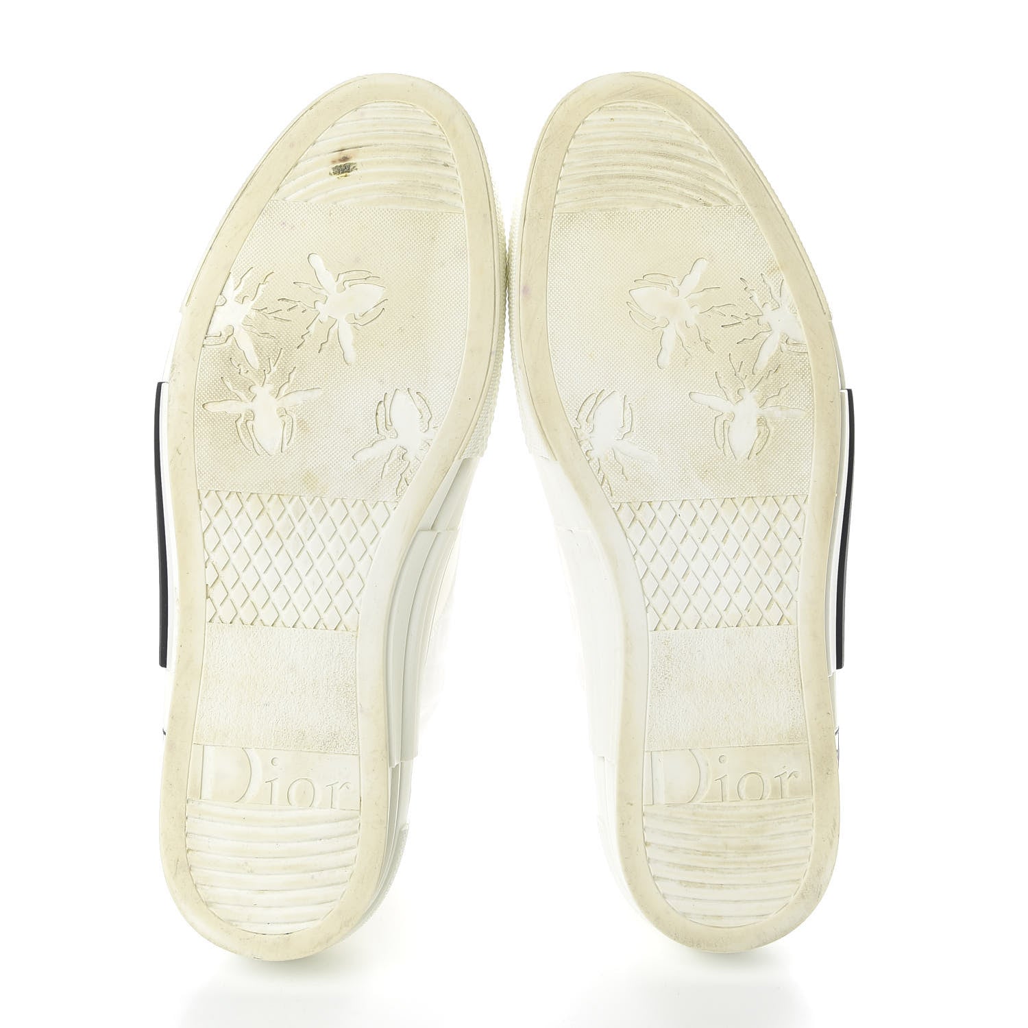 Christian Dior Technical Canvas Oblique Mens B23 High Top Sneakers 43 White 5 of 13