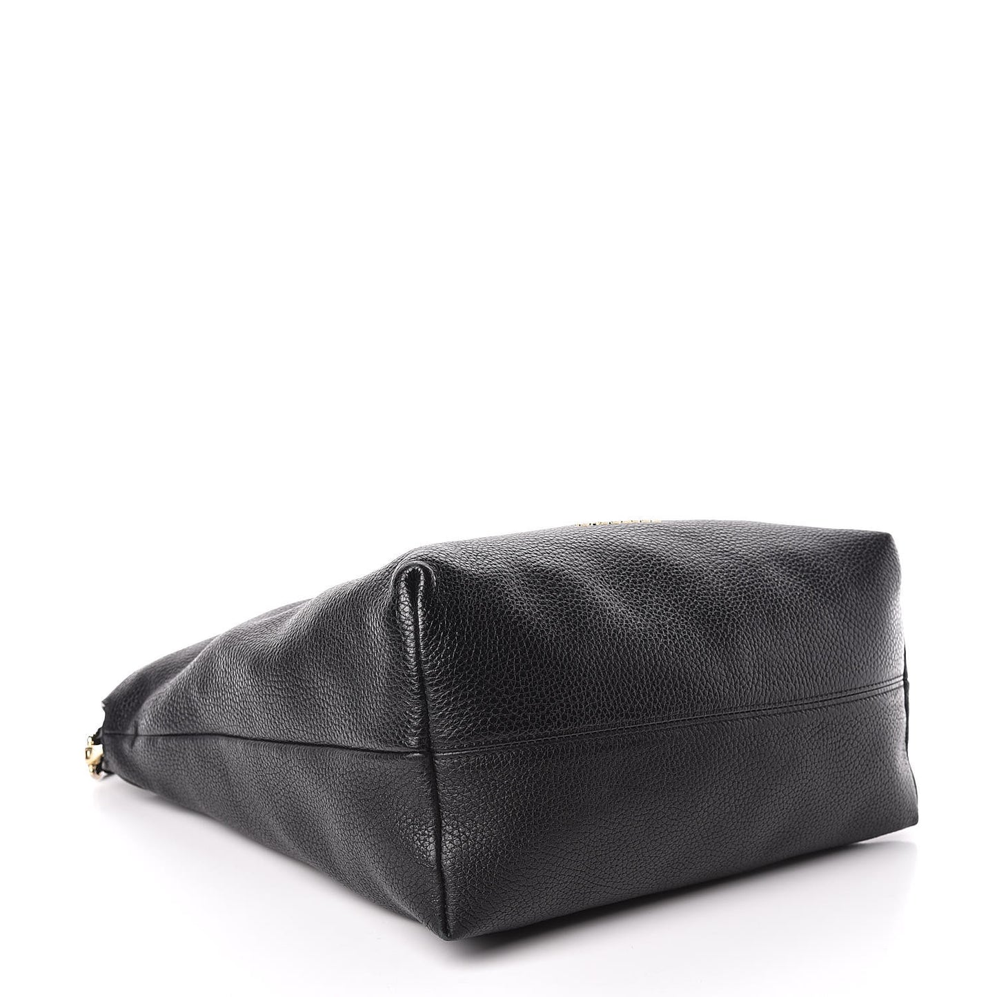 London Grainy Calfskin Medium Cale Hobo Black