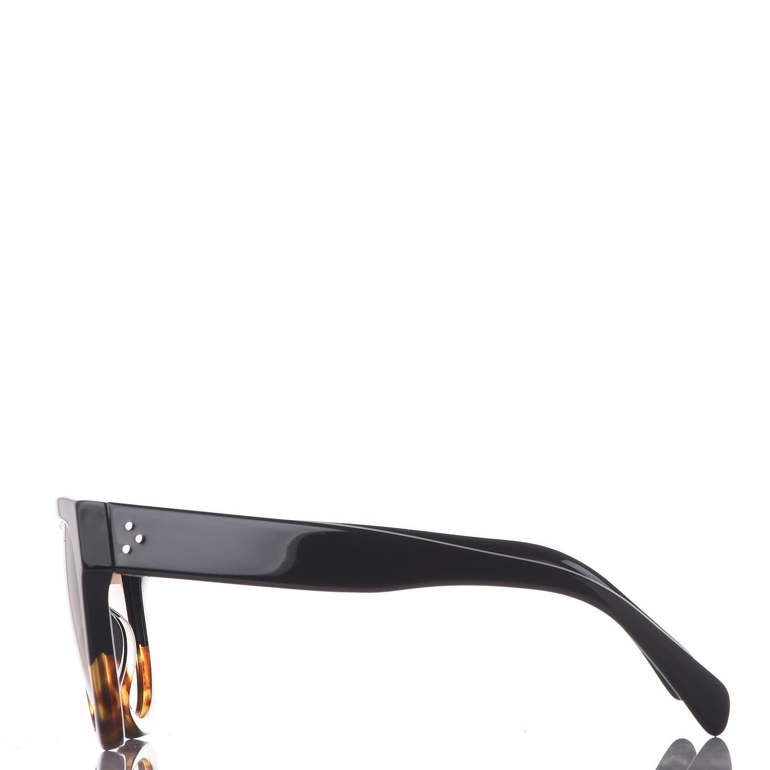 Celine Shadow Sunglasses CL 41026/S Black Havana 2 of 7