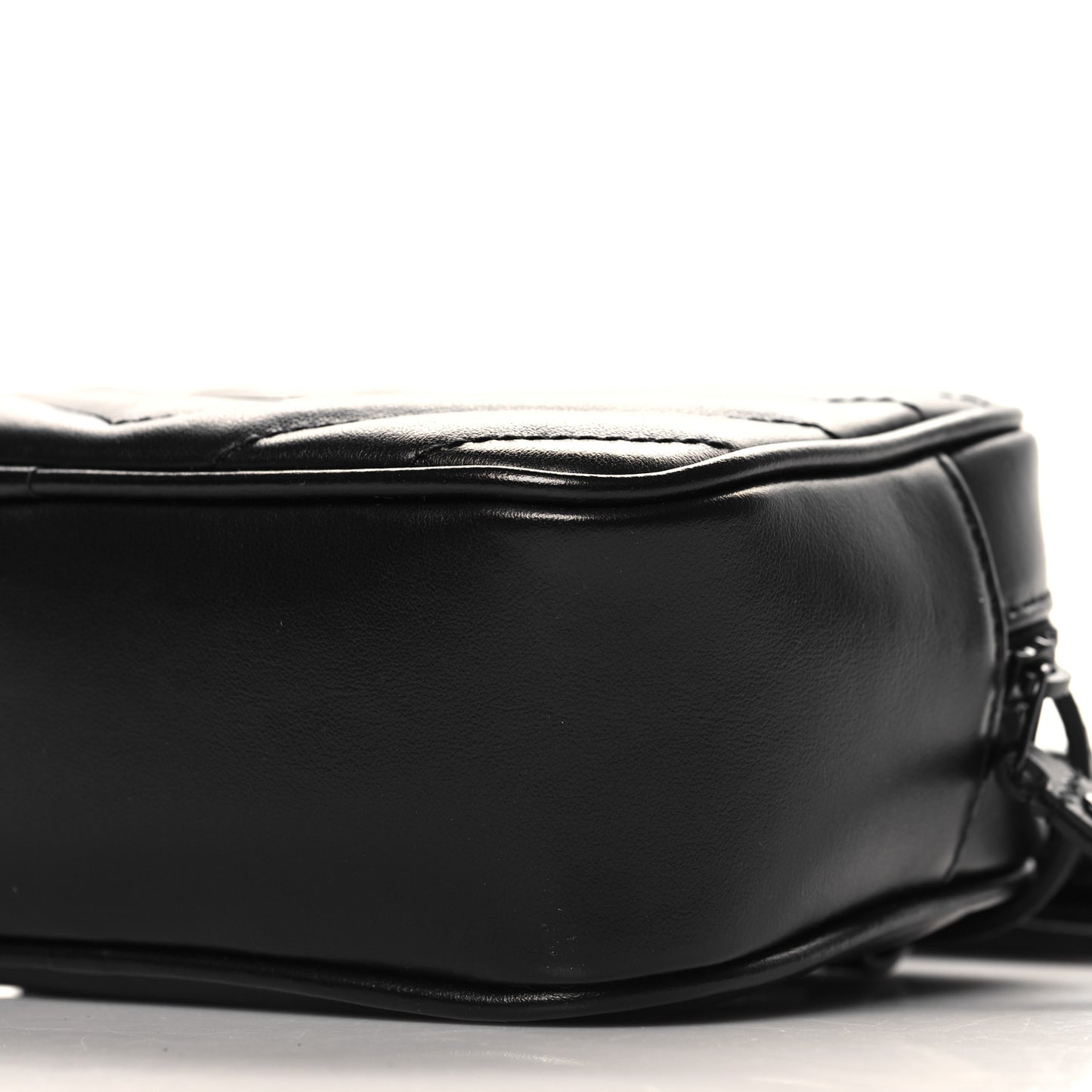 Calfskin Matelasse Monogram Lou Belt Bag Black