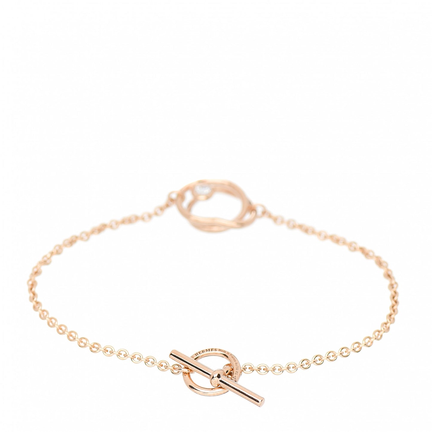 18K Rose Gold Diamond TPM Vertige Coeur Bracelet SH