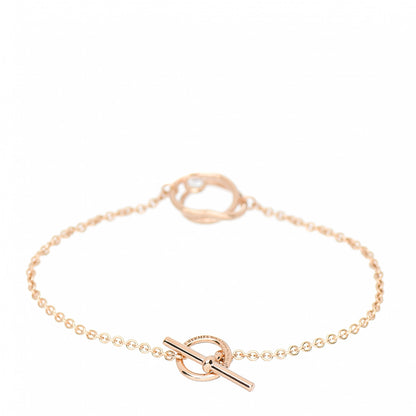 Hermes 18K Rose Gold Diamond TPM Vertige Coeur Bracelet SH 2 of 4