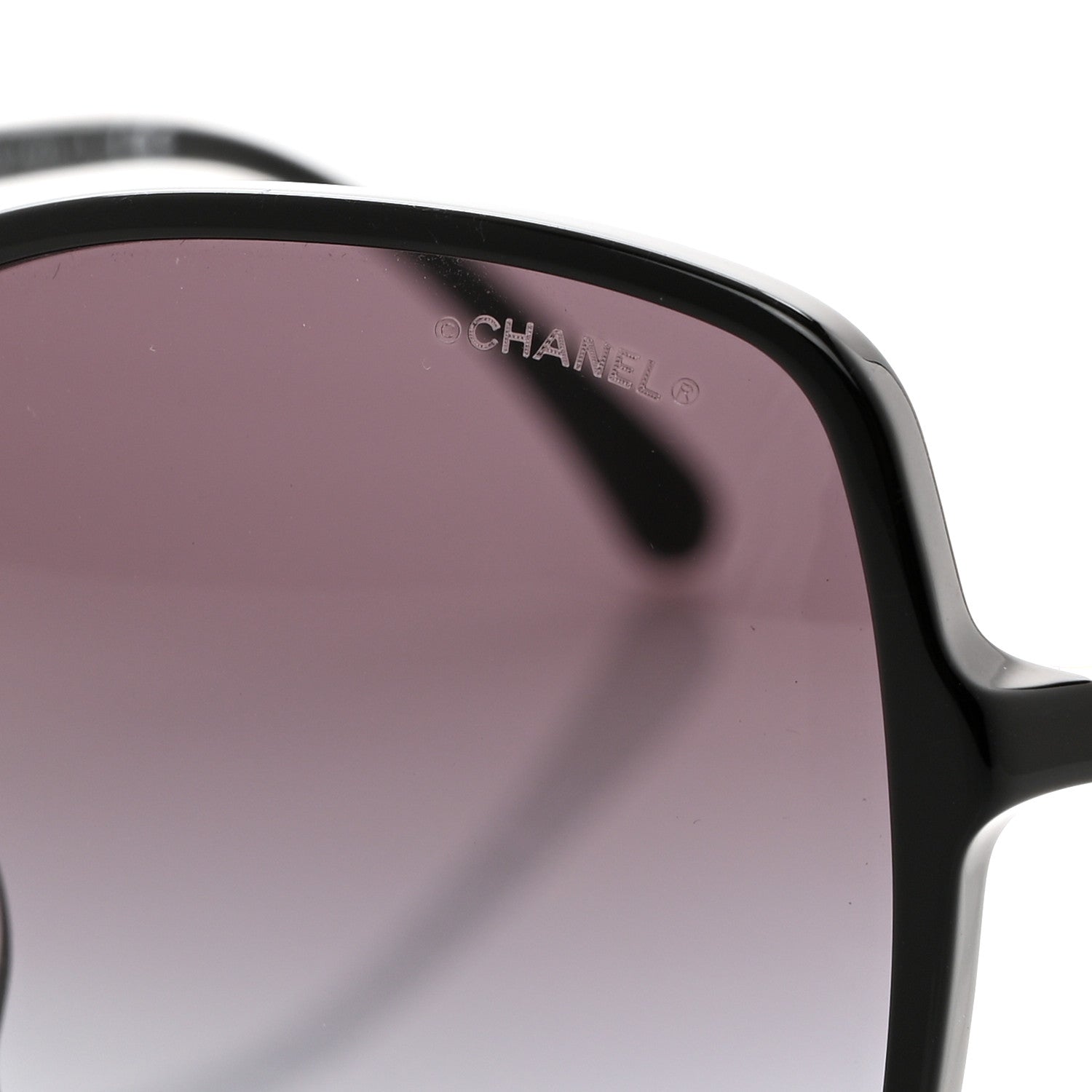 Chanel Lambskin Square Chain Sunglasses 5210-Q Black 7 of 8