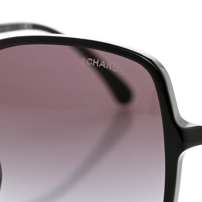 Chanel Lambskin Square Chain Sunglasses 5210-Q Black 7 of 8