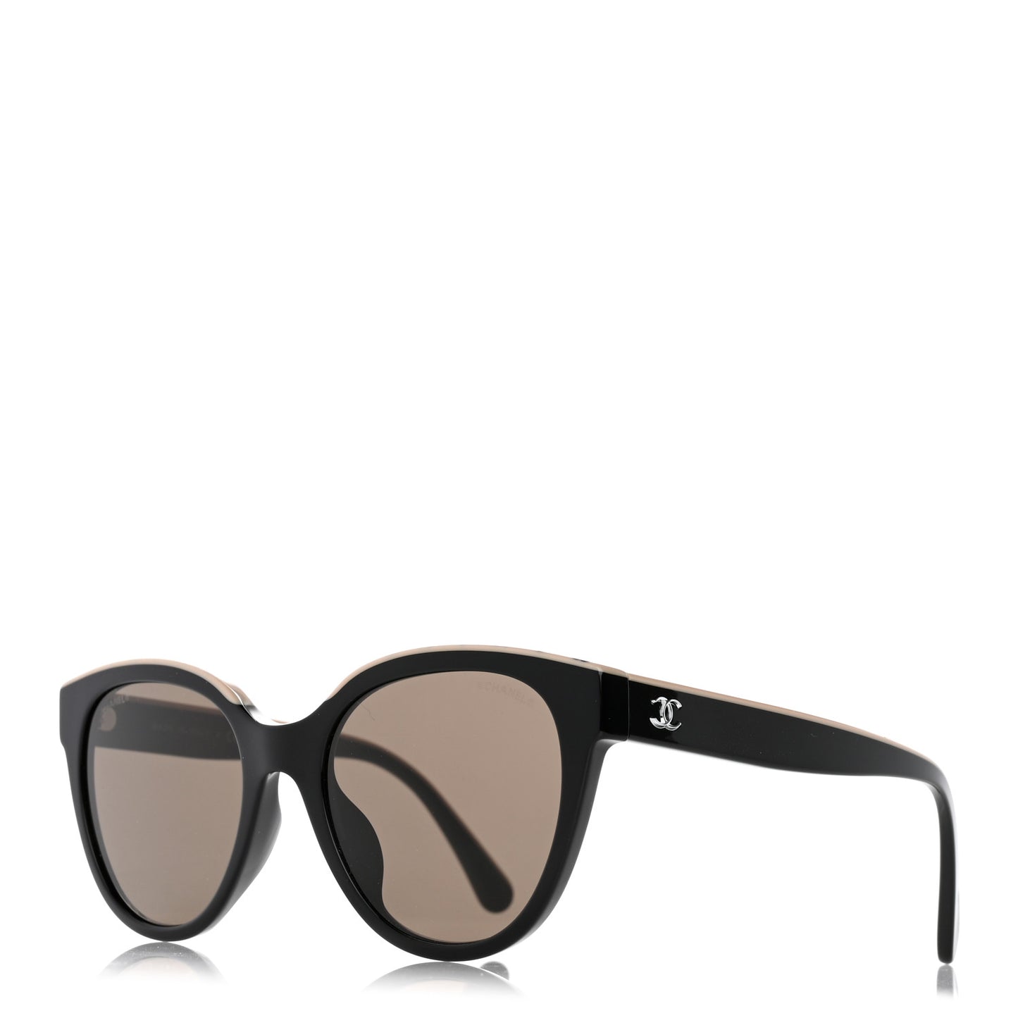 Acetate CC Butterfly Sunglasses 5414 Black Beige