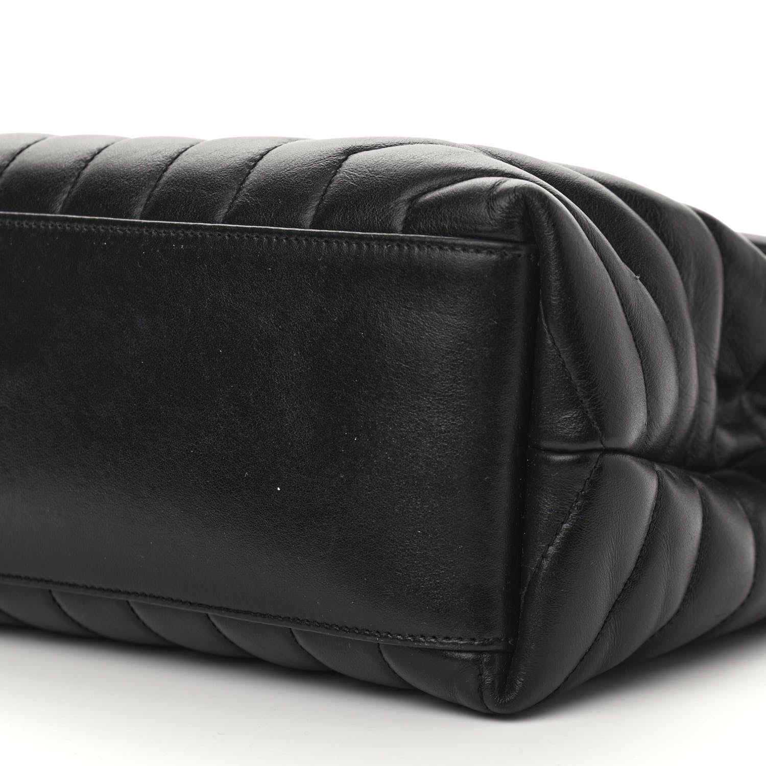 Saint Laurent Calfskin Y Quilted Monogram Medium Loulou Chain Satchel Black 10 of 11
