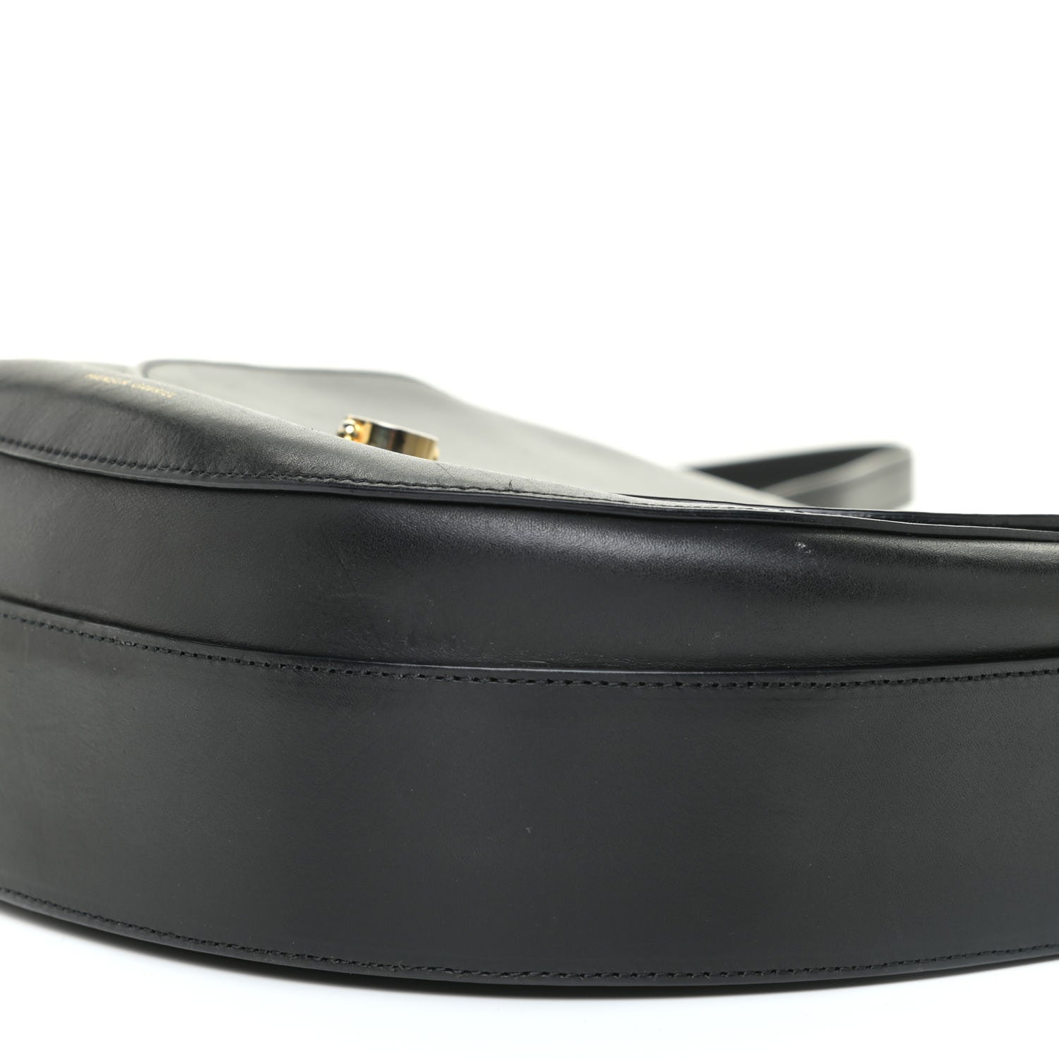 Mansur Gavriel Calfskin Saddle Crossbody Bag Black 9 of 19