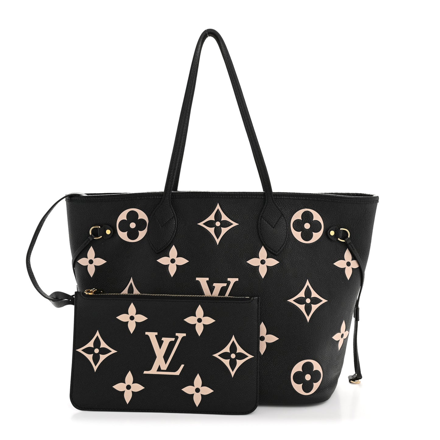 Empreinte Monogram Giant Neverfull MM Black Beige