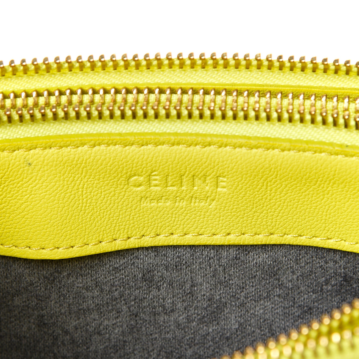 Lambskin Small Trio Crossbody Bag Fluo Yellow