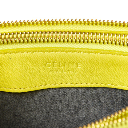 Celine Lambskin Small Trio Crossbody Bag Fluo Yellow 7 of 15