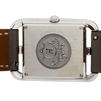 Hermes Stainless Steel Swift 29mm Cape Cod Double Tour Quartz Watch Etoupe 4 of 5