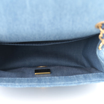 Chanel Denim Quilted Mini Pearl Crush Flap Blue 7 of 11