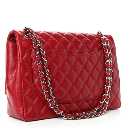 Chanel Caviar Quilted Maxi Double Flap Red 2 of 4