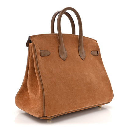 Hermes Veau Doblis Swift Grizzly Birkin 25 Alezan 3 of 12