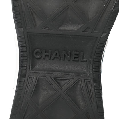 Chanel Velvet Calfskin Mixed Fibers CC Sneakers 37 Black 6 of 8