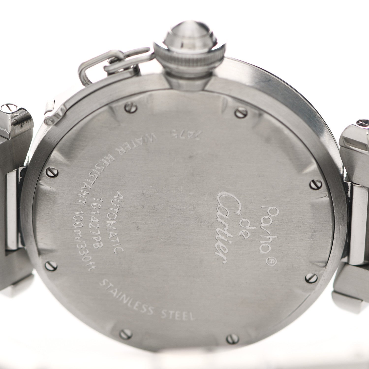 Cartier Stainless Steel 35mm Pasha C Big Date Automatic Watch Blue 3 of 4