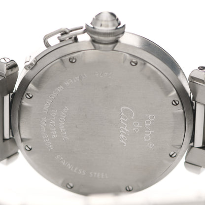 Cartier Stainless Steel 35mm Pasha C Big Date Automatic Watch Blue 3 of 4