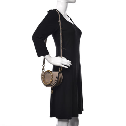 Chloe Calfskin Small Nile Bracelet Minaudiere Bag Motty Grey 2 of 15