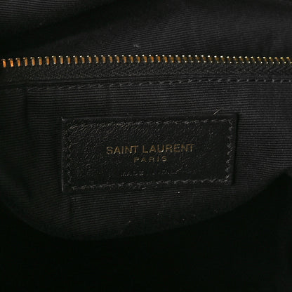 Saint Laurent Lambskin Matelasse Monogram Joe Backpack Black 6 of 8