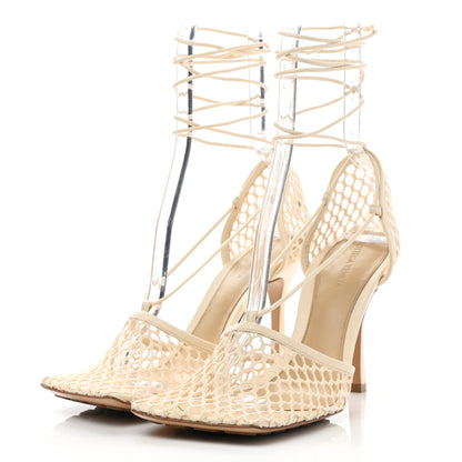 Bottega Veneta Mesh Nappa Stretch Ankle Tie Sandals 41 Toile 3 of 8