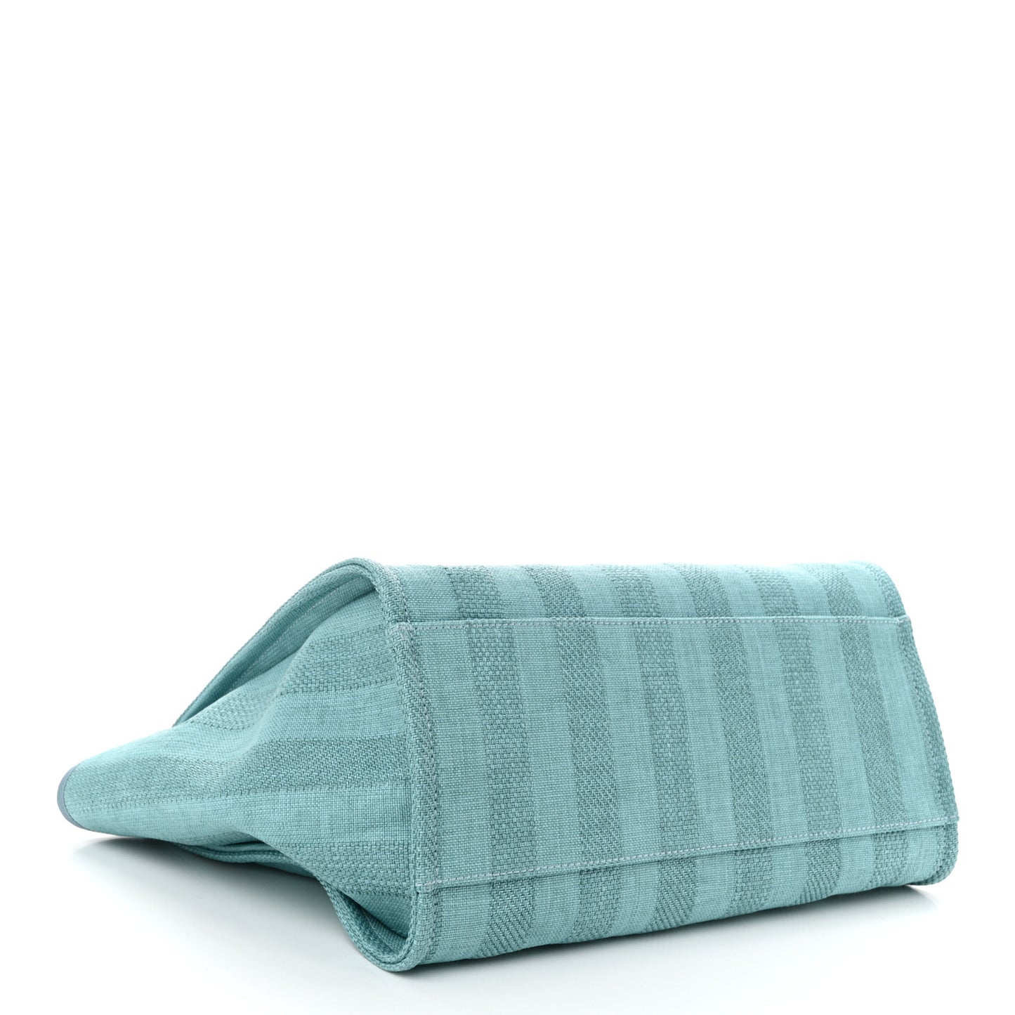 Mixed Fibers Striped Medium Deauville Tote Blue