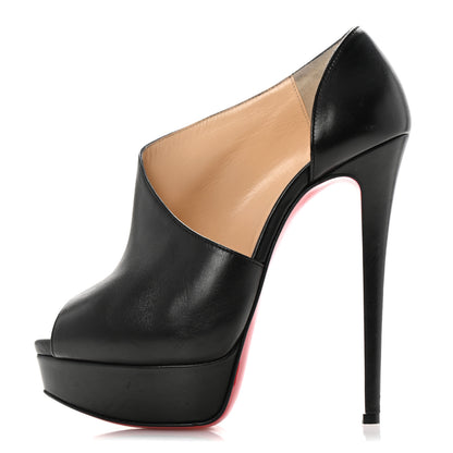 Christian Louboutin Calfskin Verita 150 Booties 36 Black 1 of 12