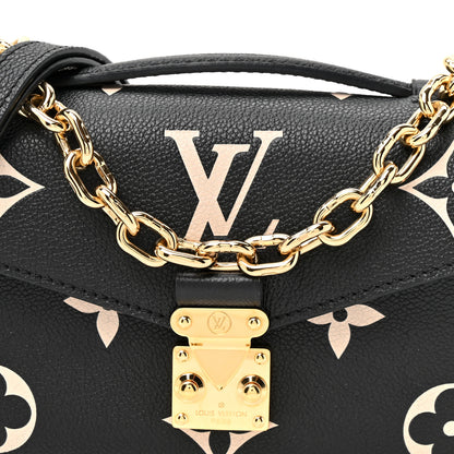 Louis Vuitton Empreinte Monogram Giant Pochette Metis East West Black Beige 7 of 10
