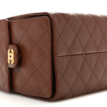 Chanel Caviar Quilted Small Chanel 25 Handbag Brown 9 of 10
