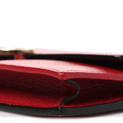 Gucci Dollar Calfskin Interlocking G Chain Wallet Red 10 of 11