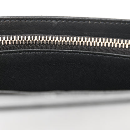 Christian Dior Metallic Patent Micro-Cannage Diorama Wallet on Chain Pouch Silver 7 of 14