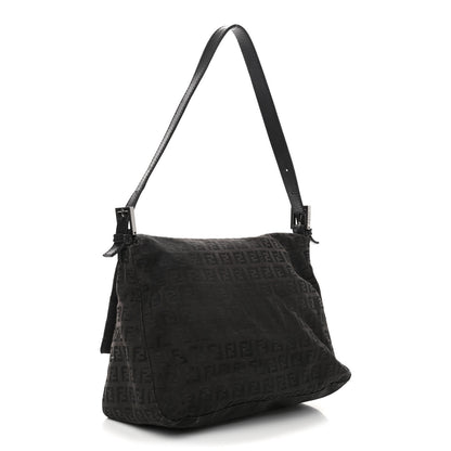 Fendi Zucchino Mama Baguette Black 2 of 9