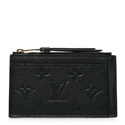 Louis Vuitton Empreinte Zipper Card Holder Black 1 of 11