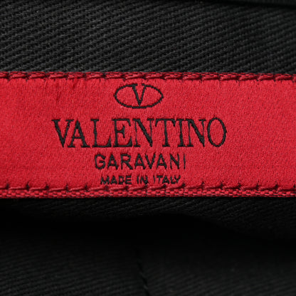 Valentino Garavani Vitello Large Rockstud Zip Wristlet Pouch Black 5 of 6