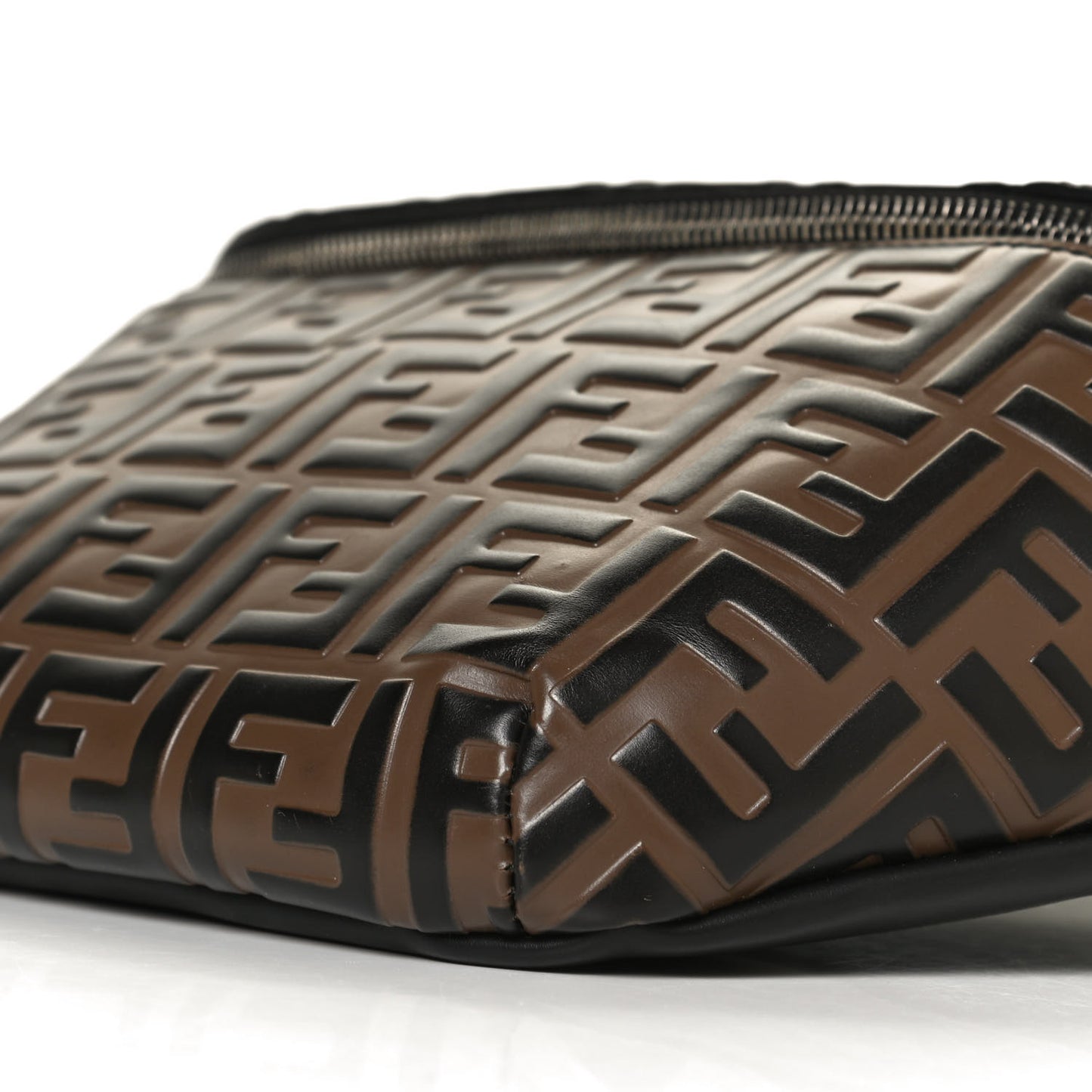 Vitello Century Bi-Color FF 1974 Embossed Belt Bag Maya Black