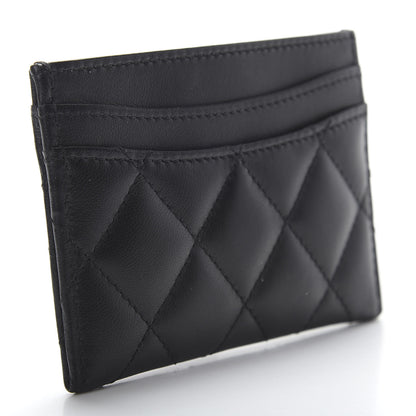Chanel Lambskin Quilted Card Holder Black 3 of 9