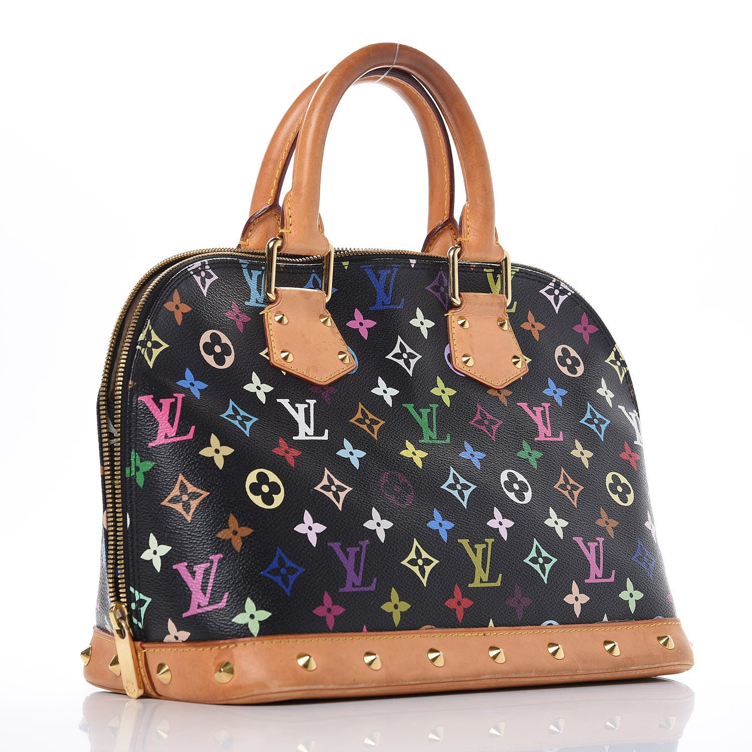 Louis Vuitton Monogram Multicolor Alma Black 2 of 10