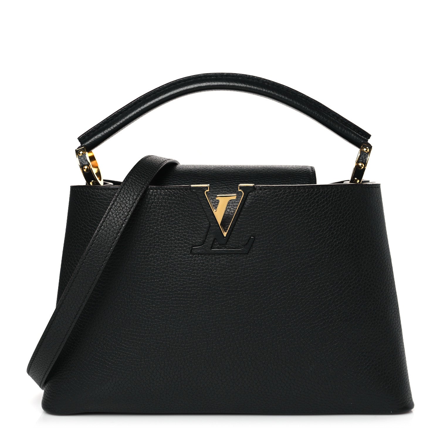 Louis Vuitton Taurillon Capucines PM Black 1 of 8