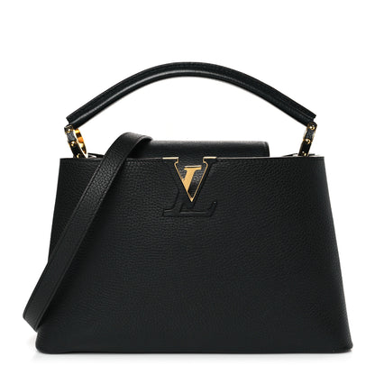 Louis Vuitton Taurillon Capucines PM Black 1 of 8