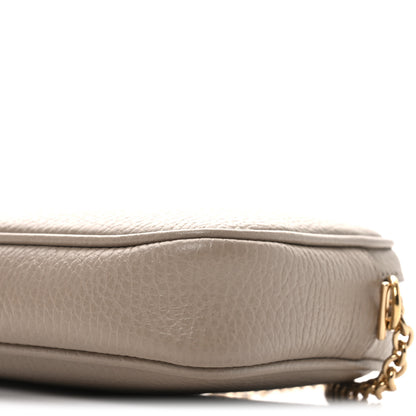 Gucci Dollar Calfskin Super Mini GG Marmont Chain Shoulder Bag Beige 10 of 11