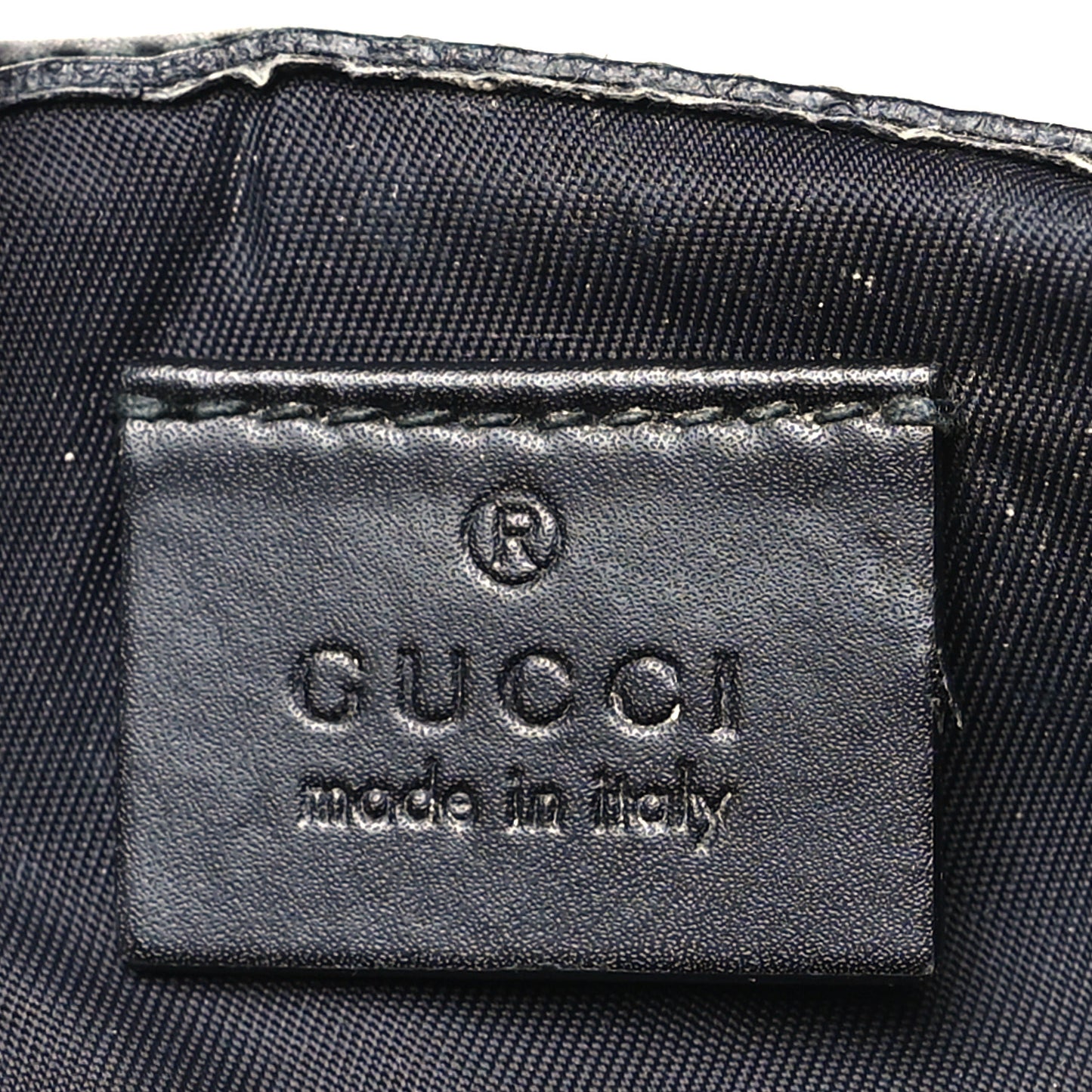 GG Supreme Monogram Web Messenger Diaper Bag Black Grey