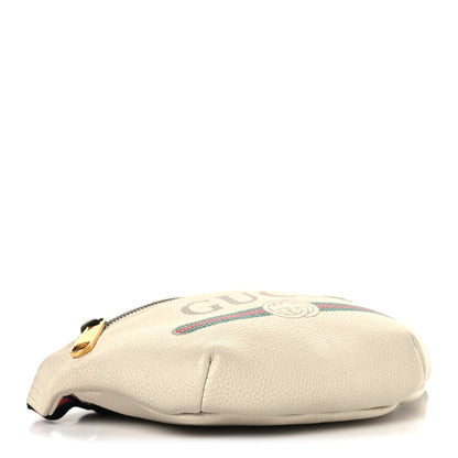 Gucci Grained Calfskin Small Logo Belt Bag White 4 of 14