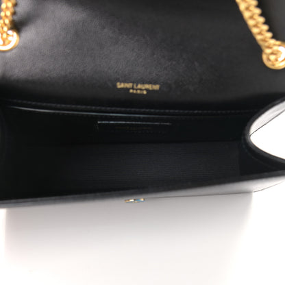 Saint Laurent Grain De Poudre Small Classic Monogram Kate Tassel Satchel Black 4 of 9