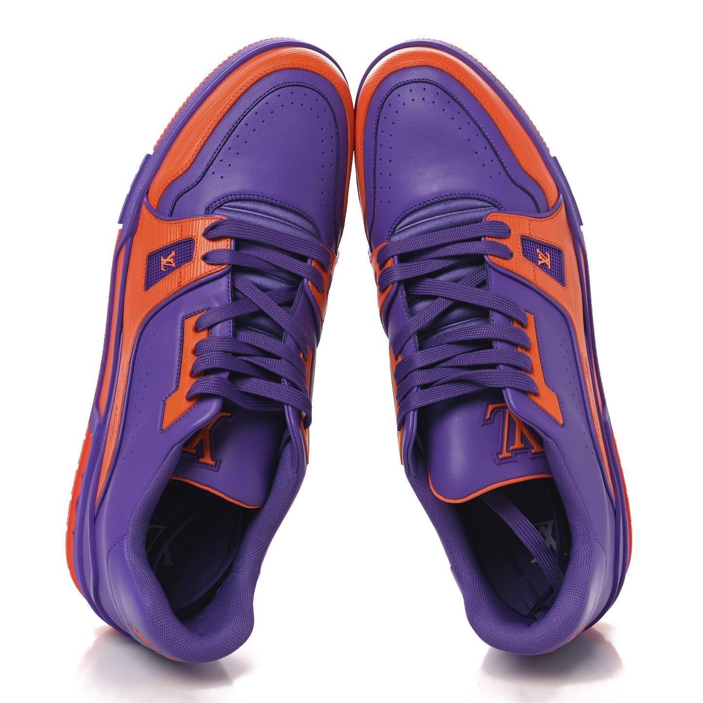 Calfskin Epi Mens LV Trainer Sneakers 12 Violet