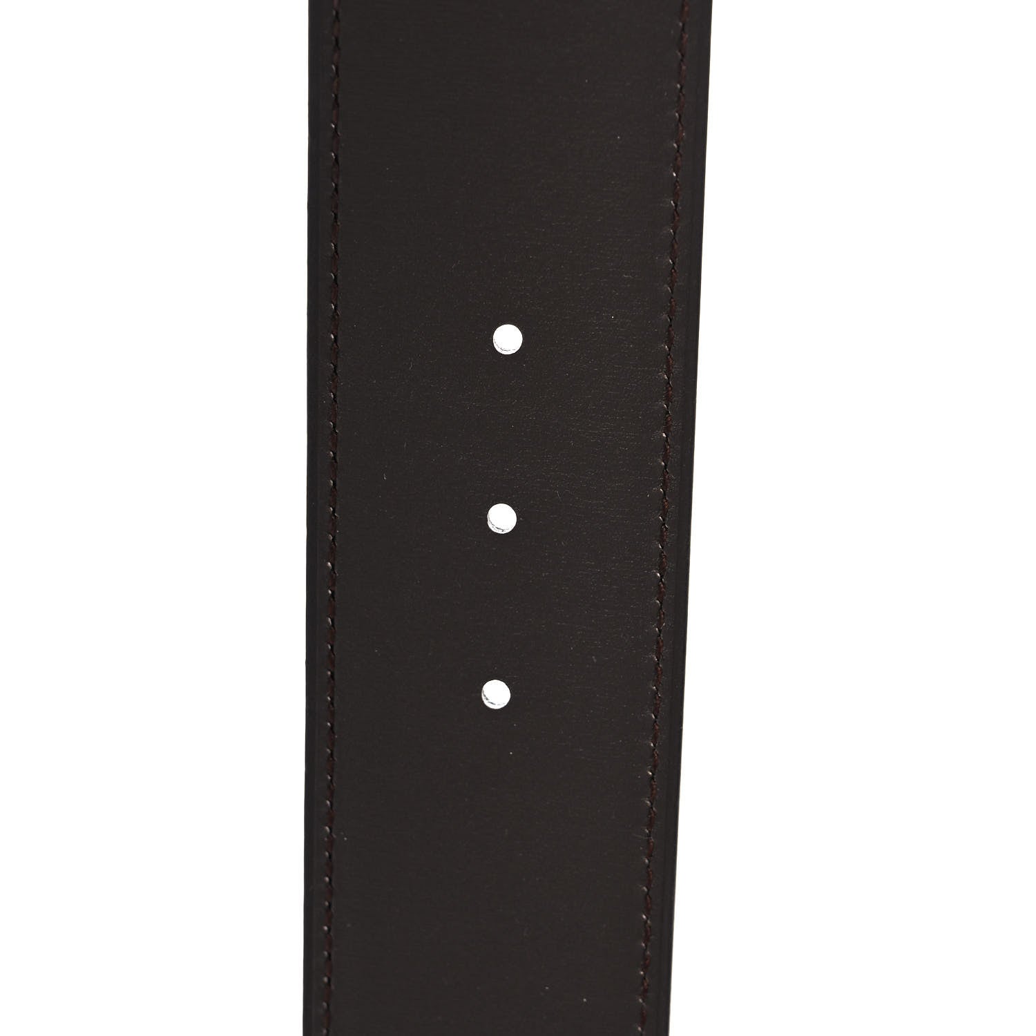 Hermes Box Tadelakt 42mm Constance 2 H Belt 105 Black Chocolate 5 of 6
