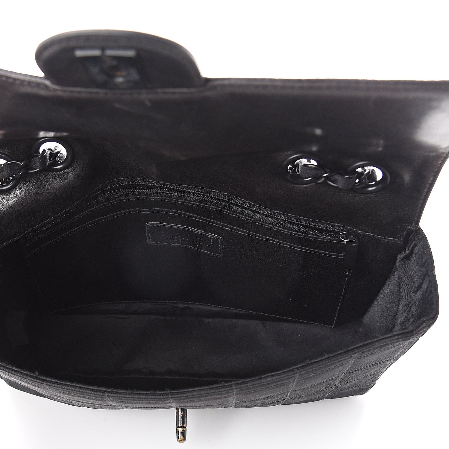 Chanel Nylon Medium Travel Flap Black 4 of 9