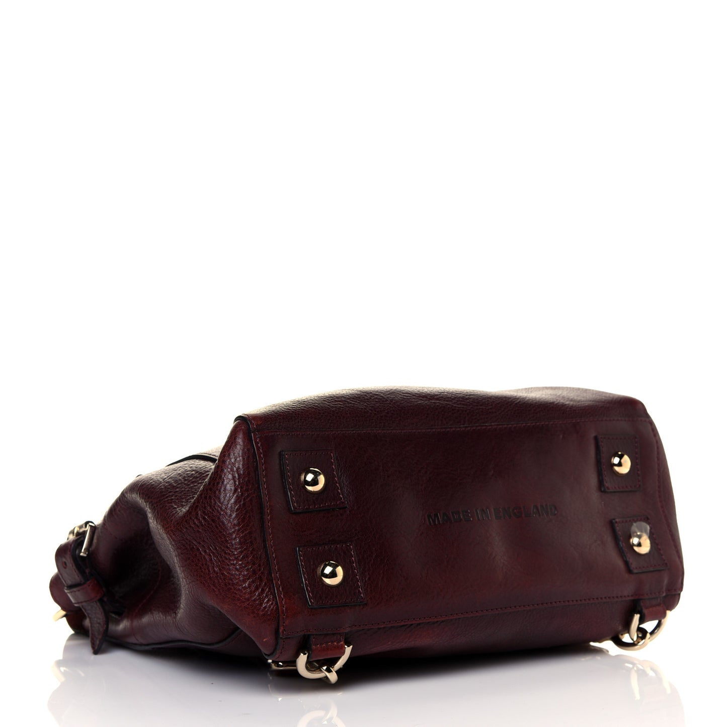 Natural Leather Cara Delevigne Convertible Satchel Oxblood