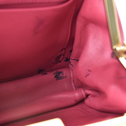 Prada Saffiano City Calf Light Frame Bag Peonia 12 of 18