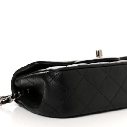 Chanel Lambskin Quilted Extra Mini Rectangular Flap Black 9 of 12